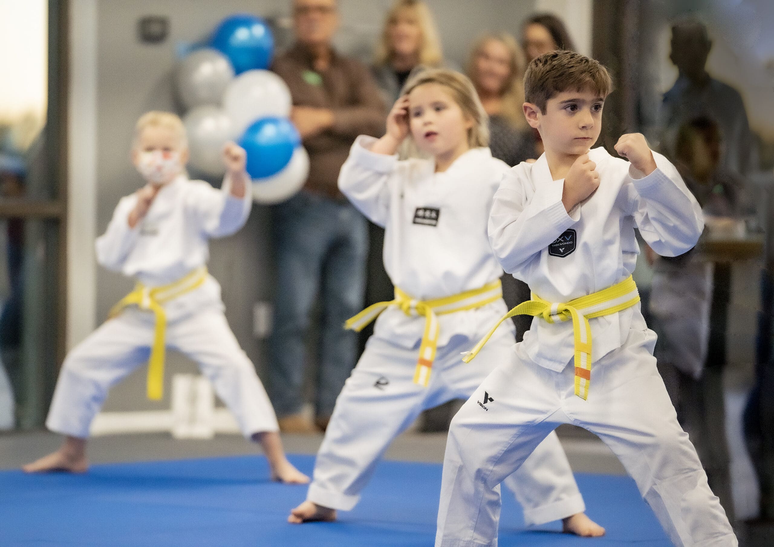 Taekwondo training teaches essential self-defense skills and mutual respect through programs like the Tigers Program, which is specifically designed to support emotional regulation, overall fitness, and valuable life skills as each child attends and learns to follow instructors in a structured Tae Kwon Do environment.